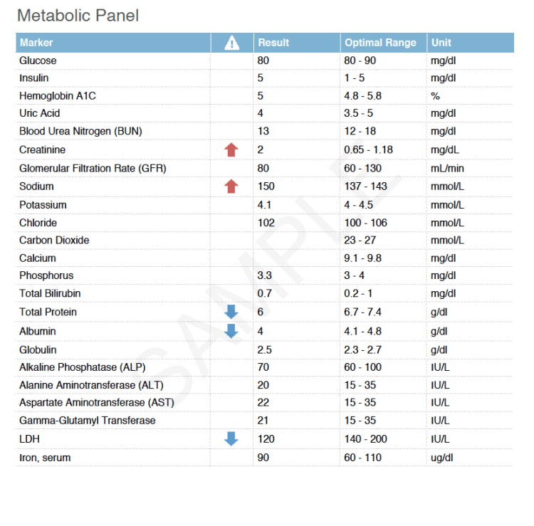 Functional Blood Chemistry Analysis - Functional Health Clinic